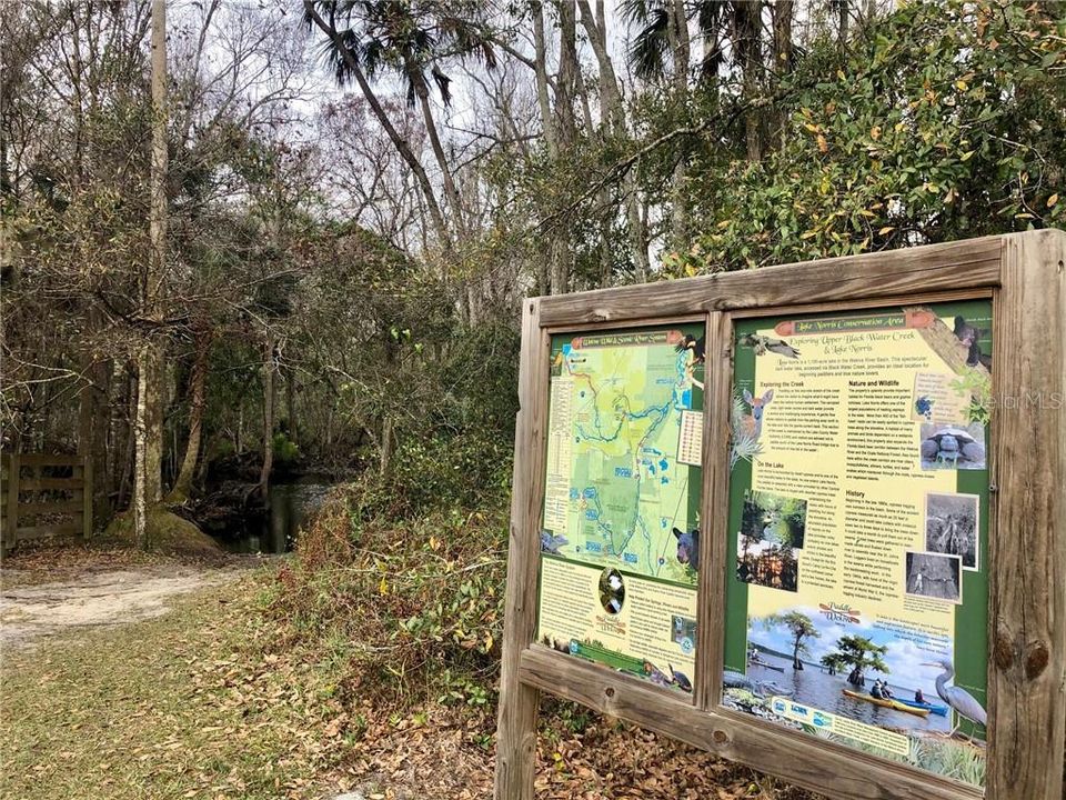 Waterway Info Board at the Lake Norris Trailhead