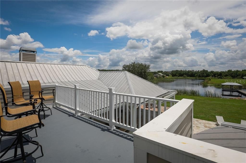 Outdoor balcony overlook your pool and "back 40".