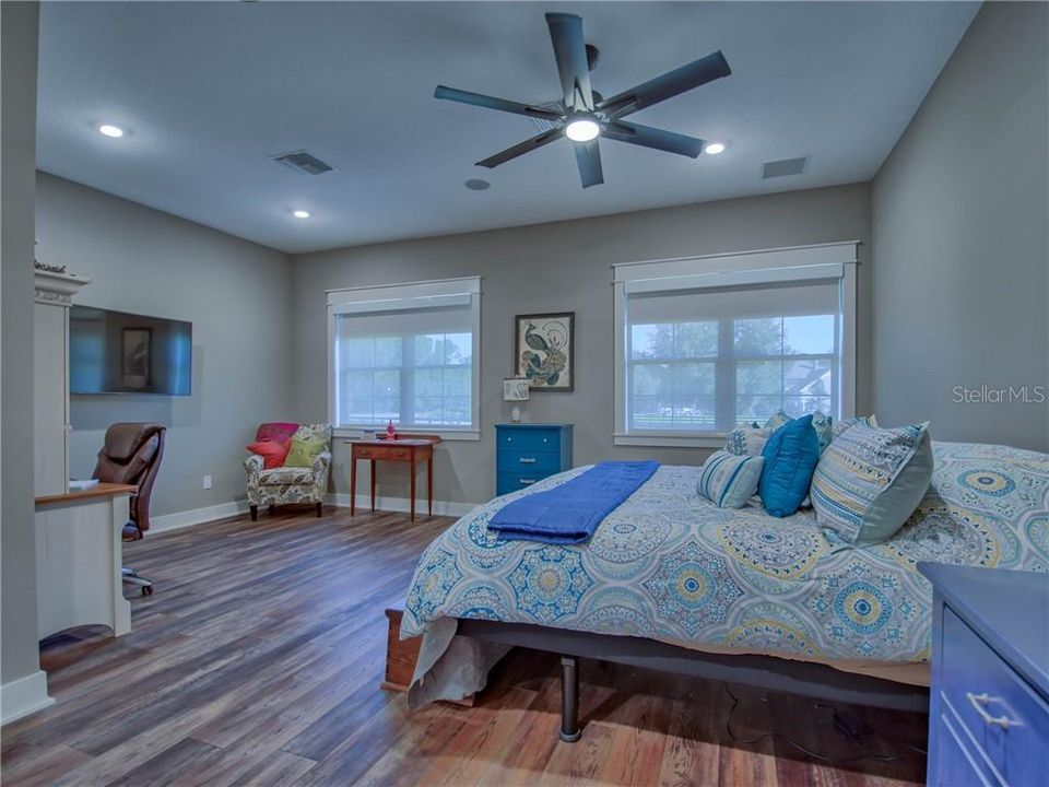 MASTER BEDROOM - ALL CUSTOME WINDOW TREATMENTS