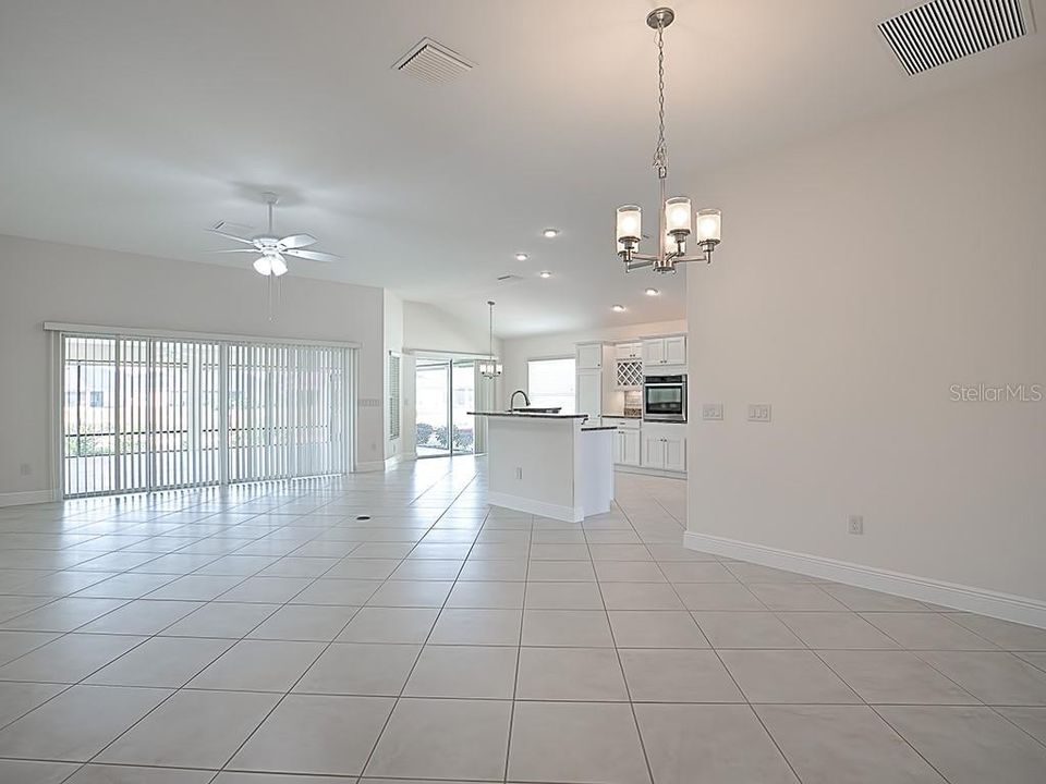 DIAGONAL TILE THROUGHOUT THE ENTIRE LIVING AREA, DINING AREAS AND KITCHEN!