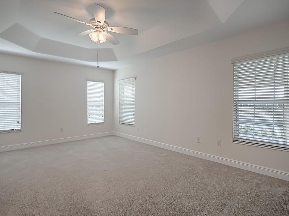 MASTER BEDROOM WITH TRAY CEILING AND LOTS OF NATURAL LIGHT!