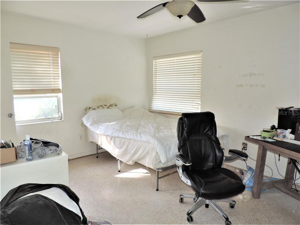 Master Bedroom being used as an office