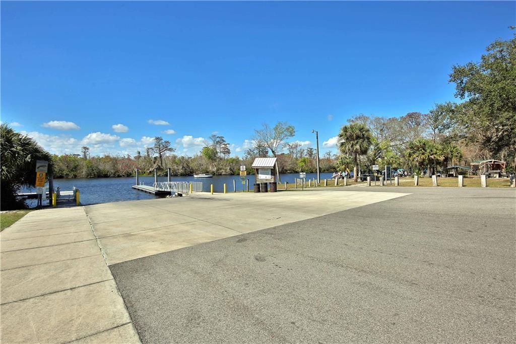 Public boat ramp and dock