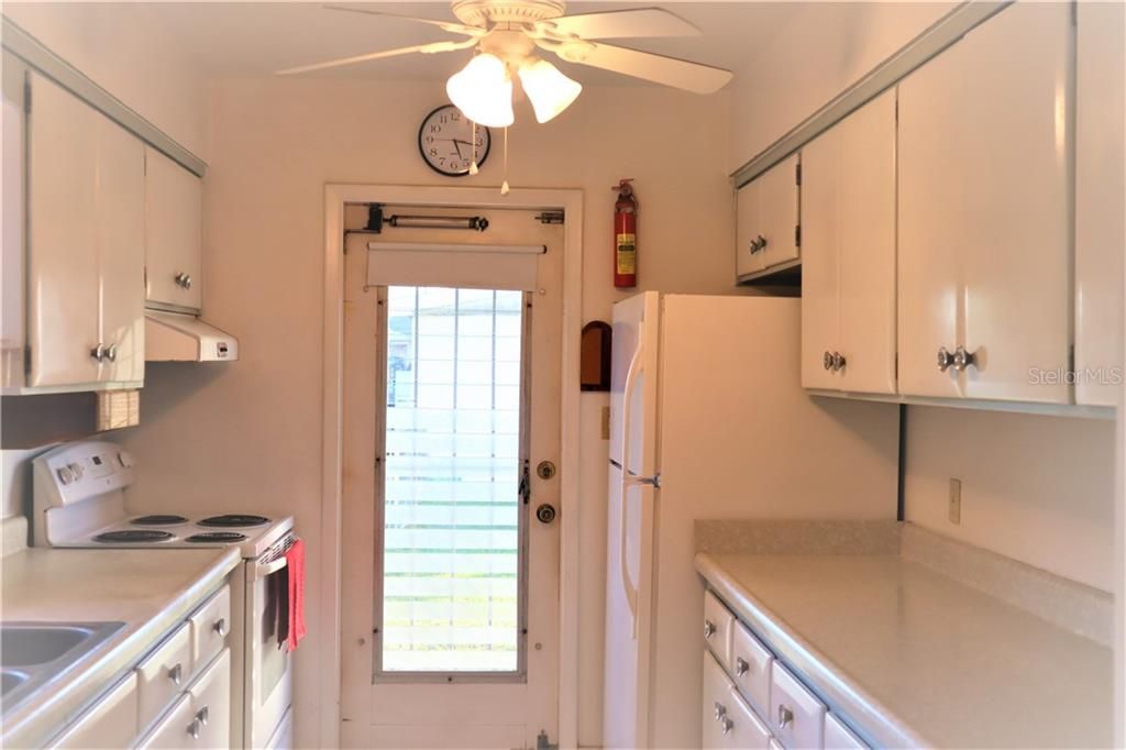 Kitchen.  Solid wood cabinets.