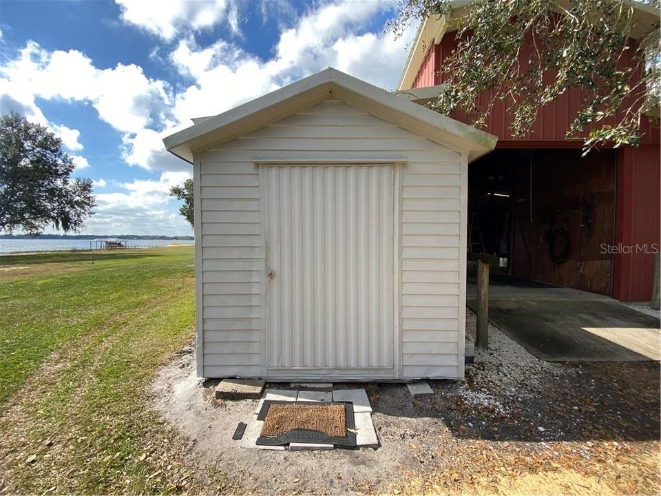 Shed with toilet and sink