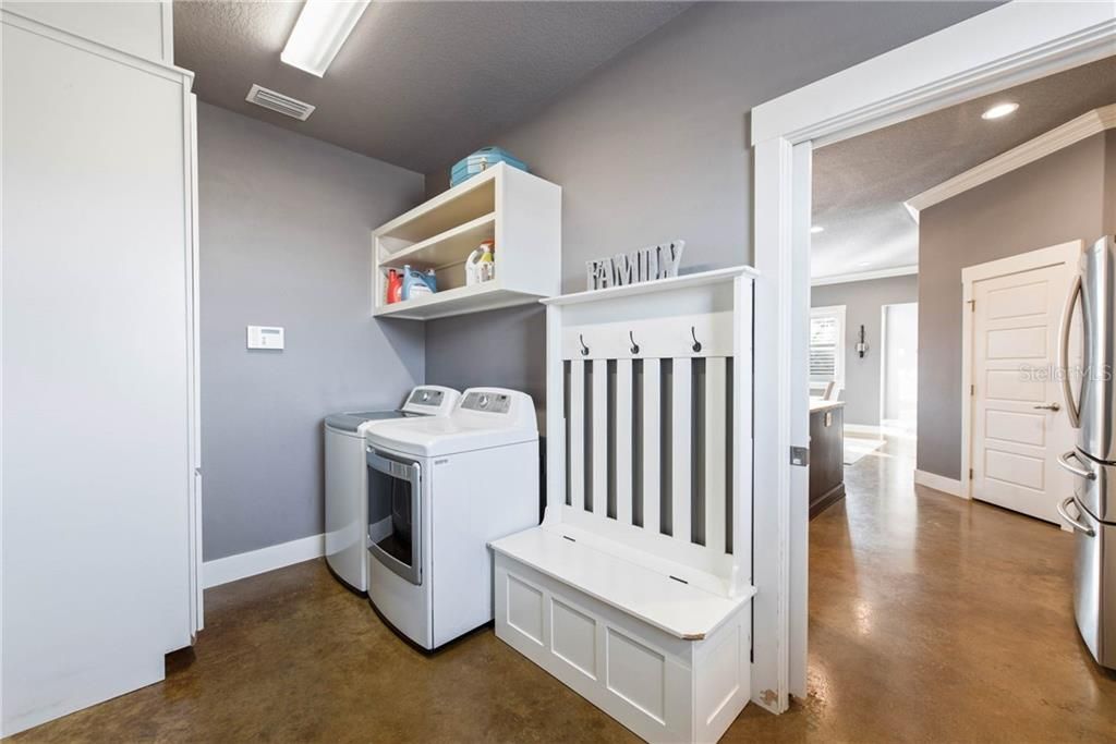 Mud/Laundry room with laundry chute from master bedroom!