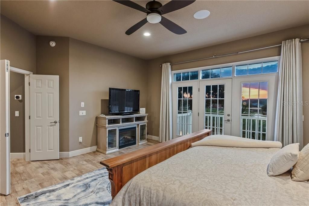 Enjoy the sunsets from the master bedroom as well!