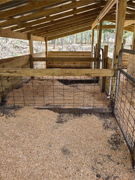 8 X 8 stalls with automatic waterers