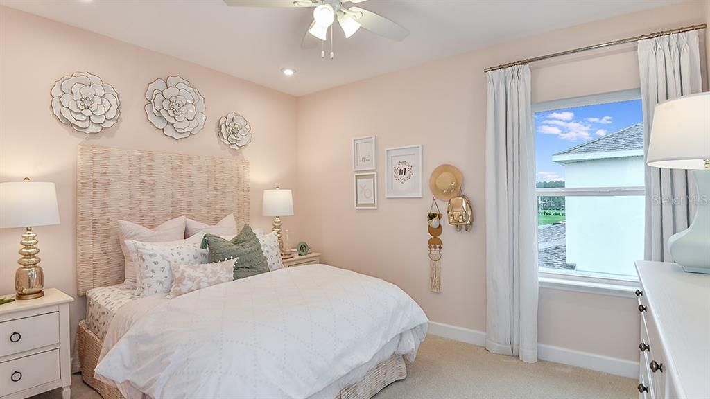REPRESENTATIVE PHOTO. Lots of natural light & neutral color scheme in the secondary bedroom with large closet spaces ready for you to showcase your colorful d??cor.
