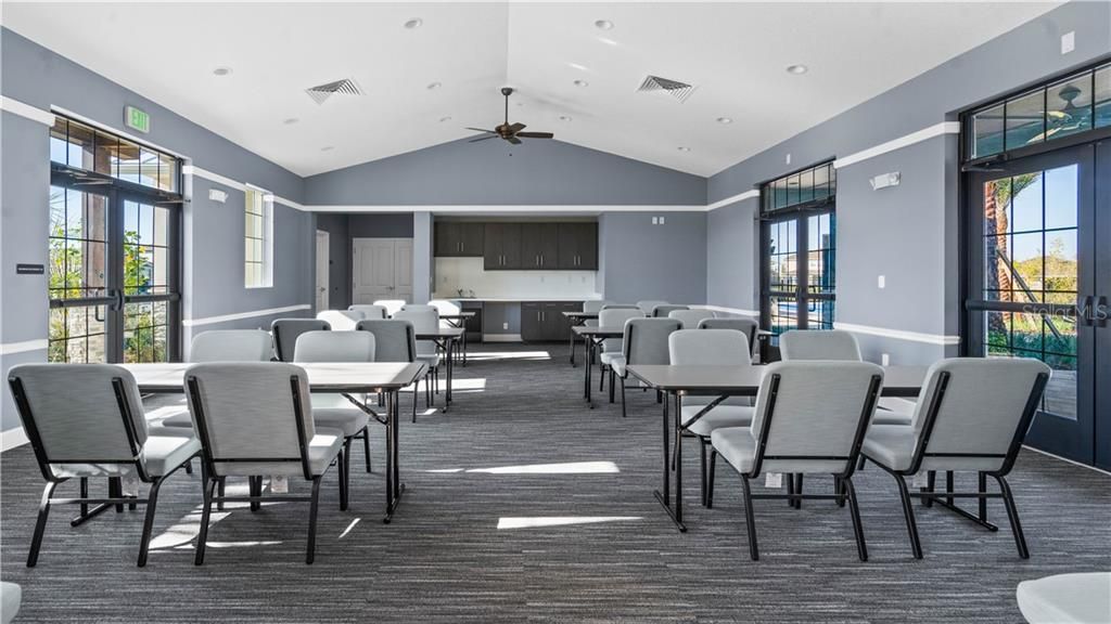 The Club House meeting room at Lakeview Preserve community!