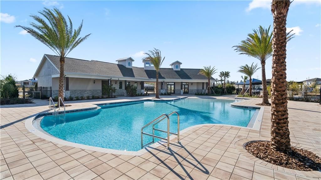 Jump in the sparkling pool at Lakeview Preserve community!