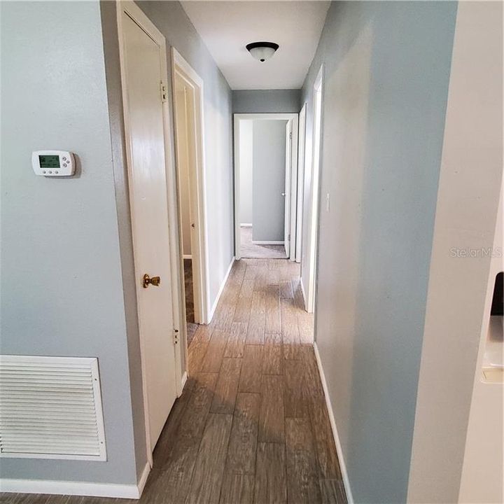 hallway leading to bedrooms