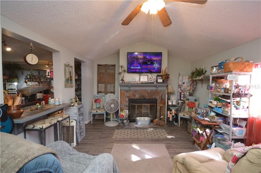 Living room with Fireplace