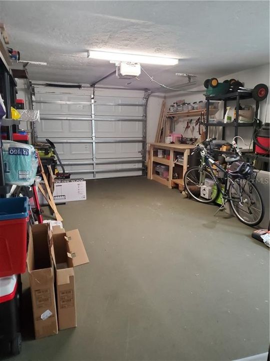 Wonderfully organized single car garage.