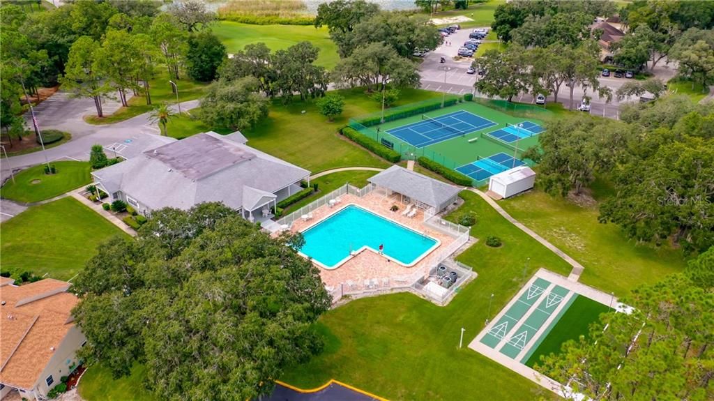 Community Amenities, club house, pool, Tennis courts, Pickle Ball Ct, Shuffle Board.