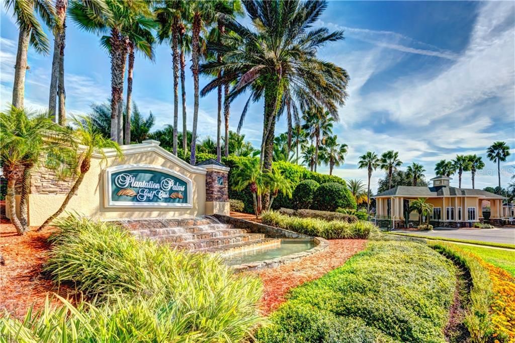 Welcome to GATED Plantation Palms with 18 holes of championship golf, a full service restaurant, lighted driving range & miniature golf!