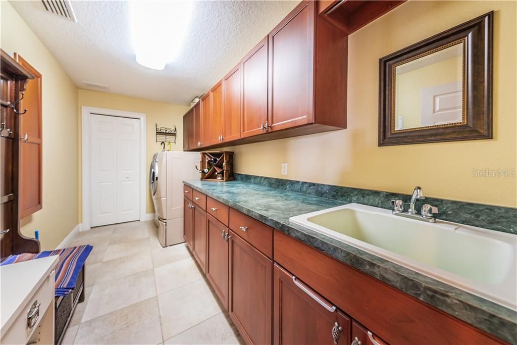 Huge Laundry Room - Built in Ironing Board - Loaded with storage