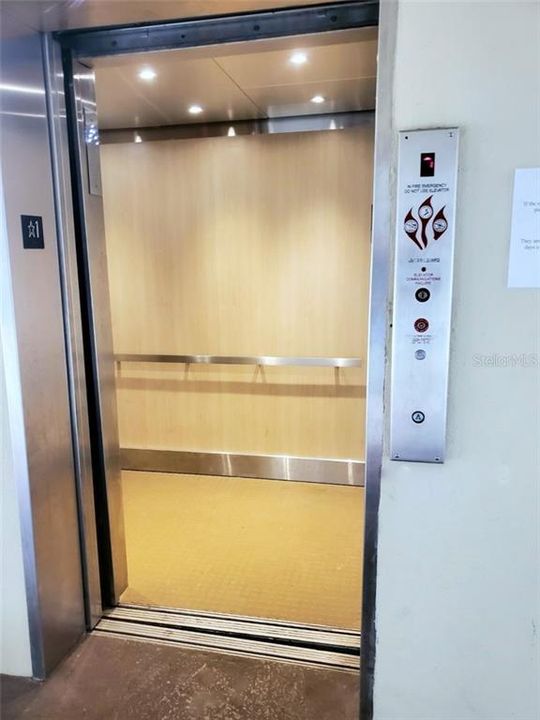 Well maintained elevator & halls