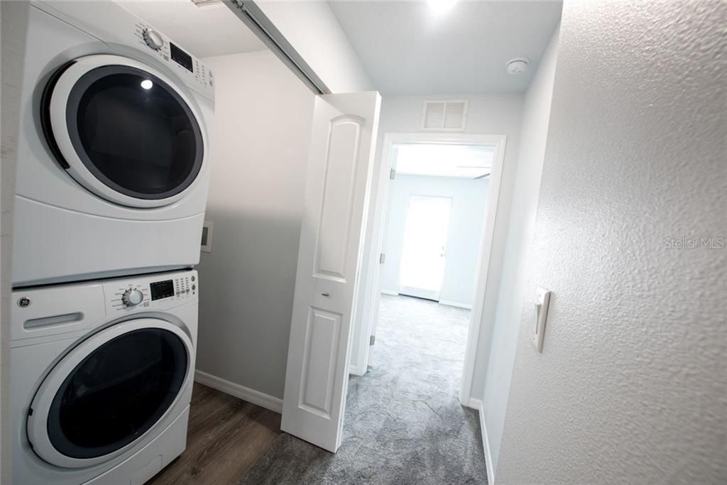 GE upgraded washer & dryer is included.