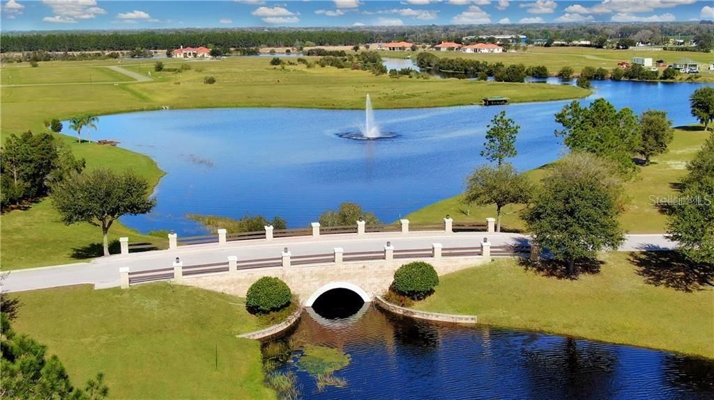 Lake Toscana Bridge, Fountain, Community Dock