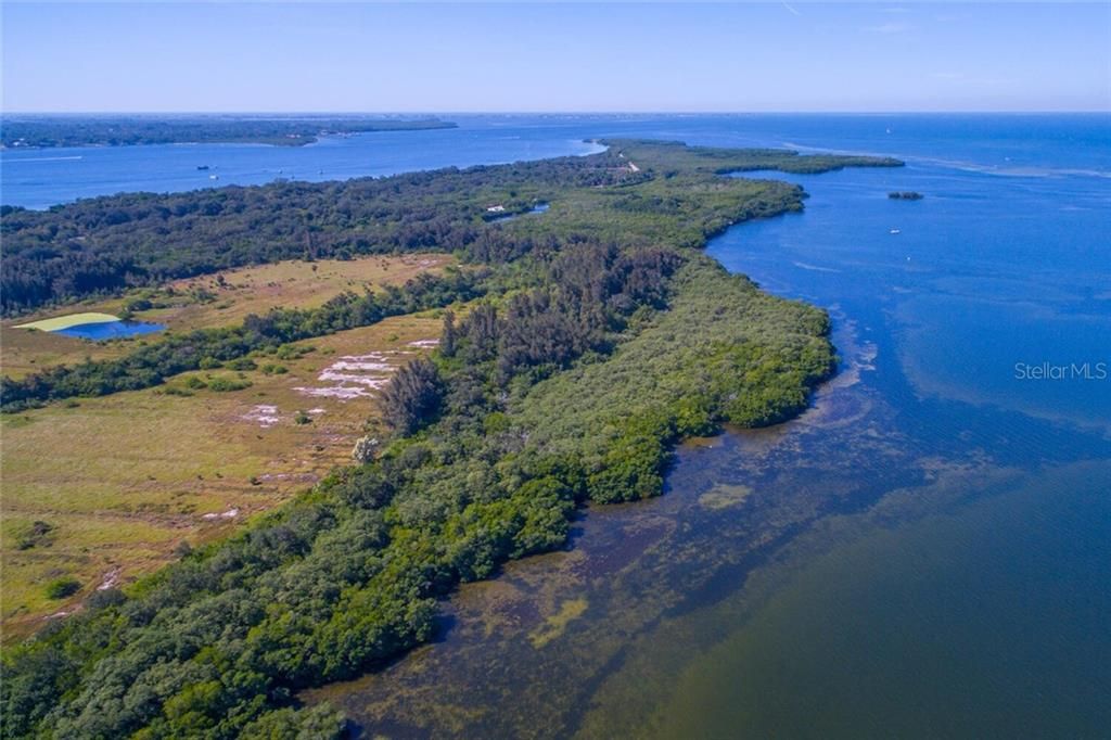 Aerial of Emerson Point Preserve.