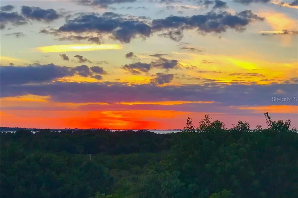 Sunset at Emerson Point Preserve.