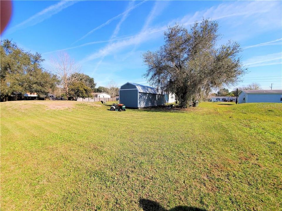Newer Large Shed in the Back Yard - Dove Cross Drive, Lakeland FL - Kathleen off 1st Street in Country View Estates