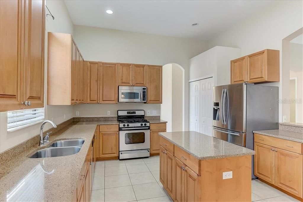 Kitchen with Stainless Steel Appliances and Granite Counter Tops