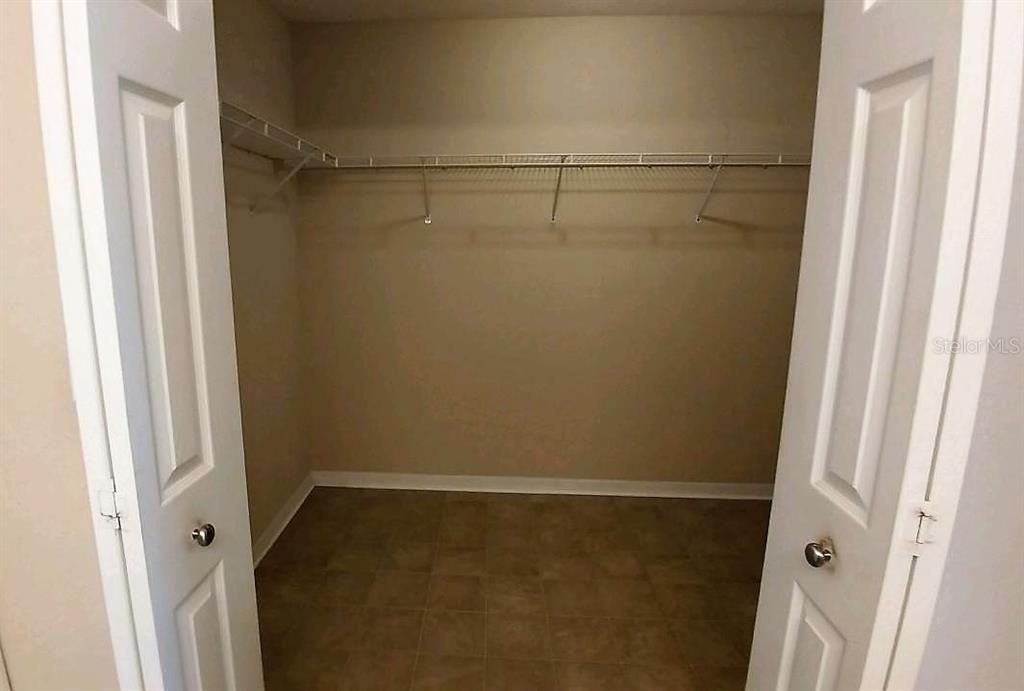 Master bedroom walk-in closet