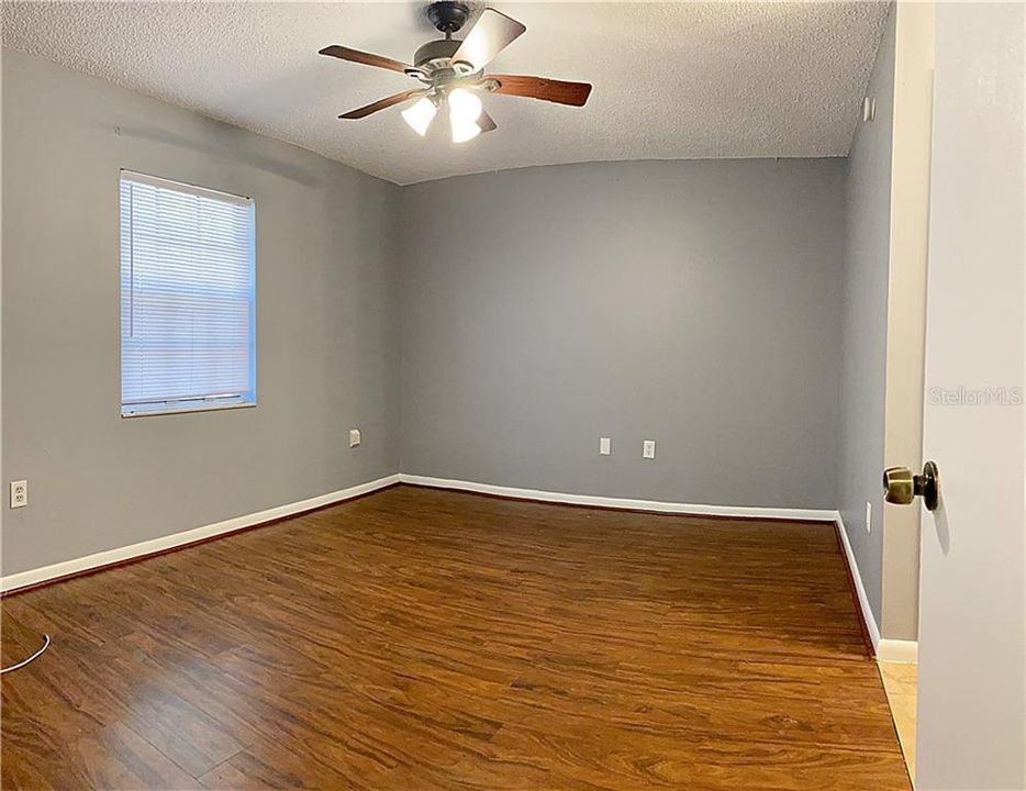 Master bedroom with master bath to the right