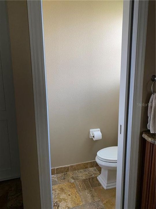 Private Toilet area with Pickett door