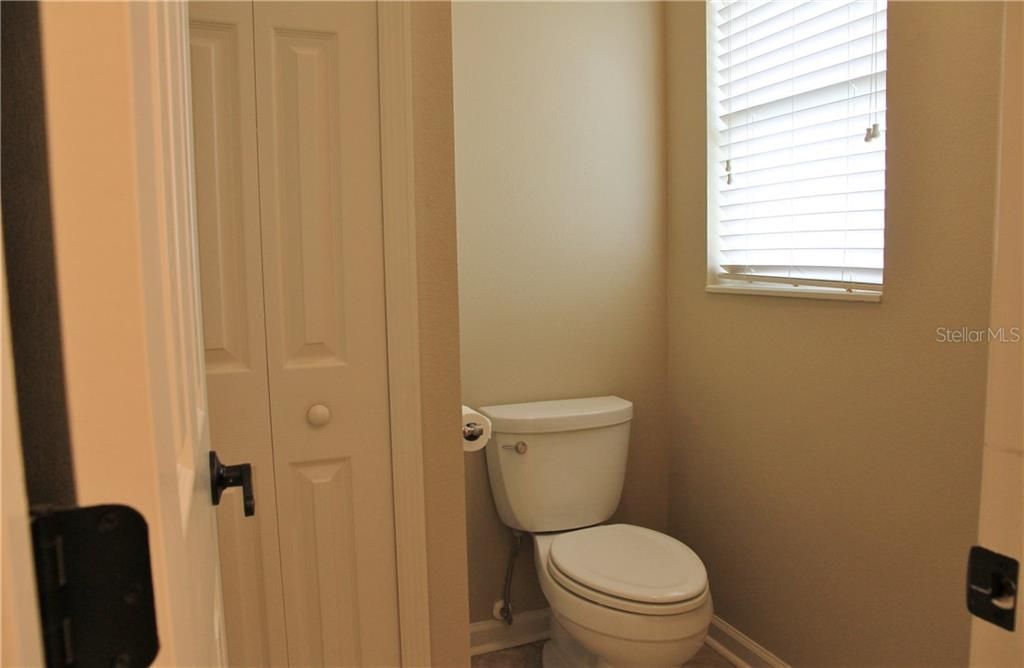 Privacy Lavatory with linen closet for master bath