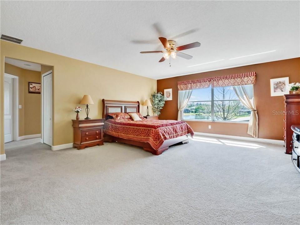 Huge Master Bedroom - two walk-in closets and more views