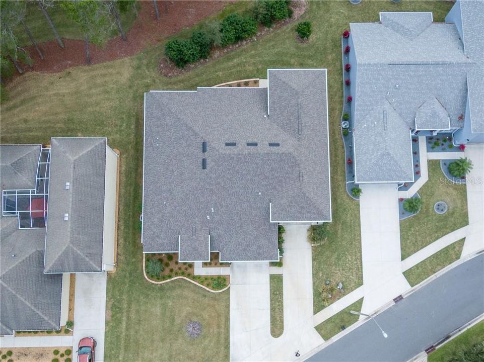 Aerial view of the home,