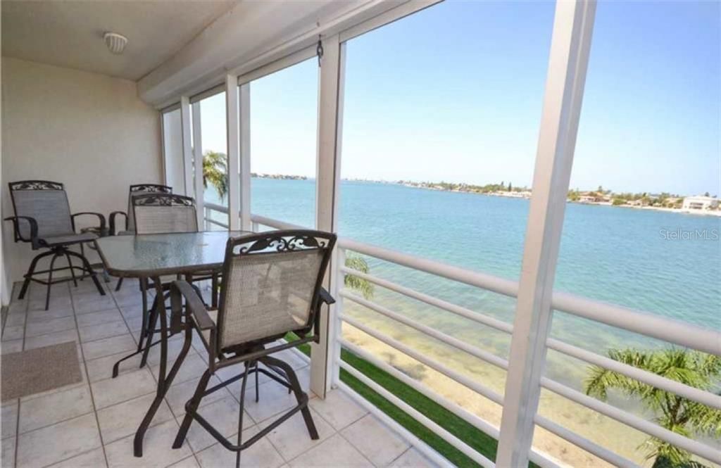 Great views from the Balcony to the West and South all the way to Egmont Key!