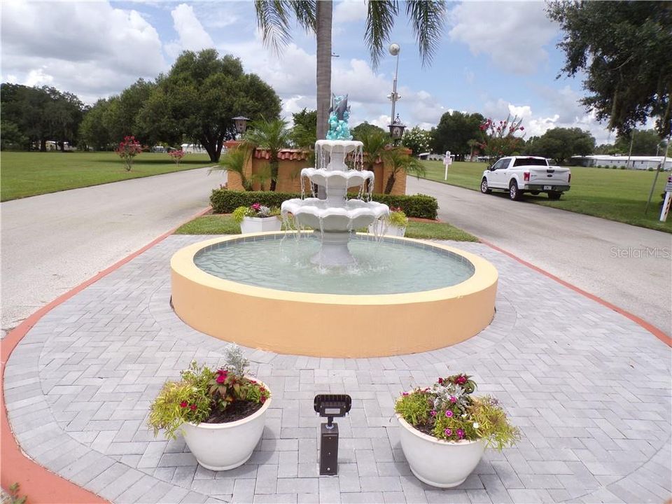 FOUNTAIN AT FRONT ENTRANCE