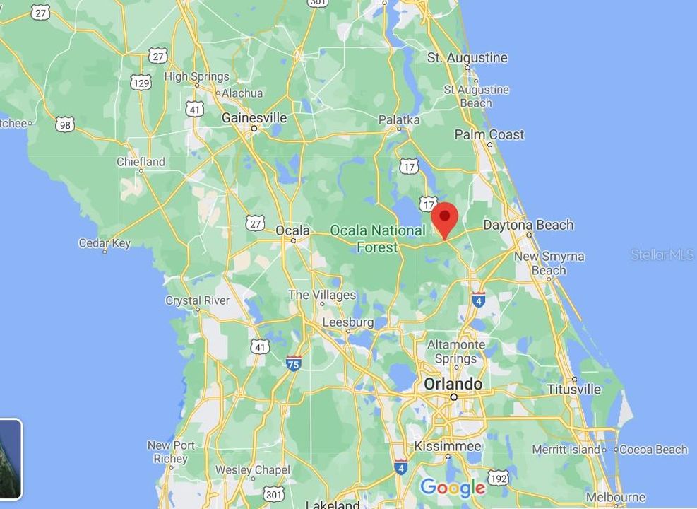 Closest proximity to Daytona Beach and only an hour away from Orlando.