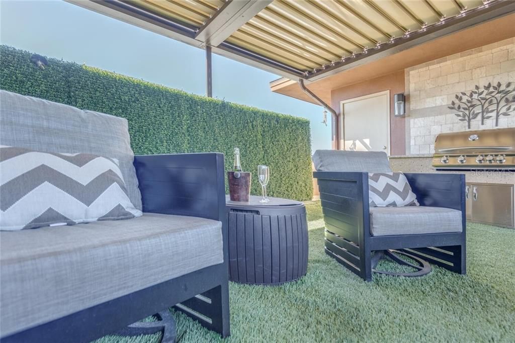 Covered Rooftop Terrace is the perfect spot to relax or entertain