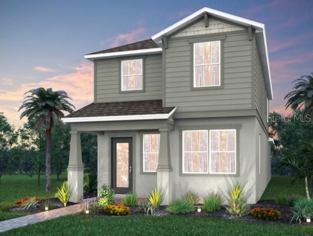 Exterior Design - Artist rendering for this new construction home. Pictures are for illustration purposes only. Elevations, colors and options may vary.