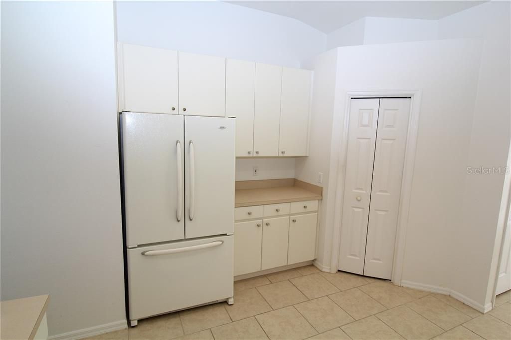 Plenty of cabinet space and Pantry