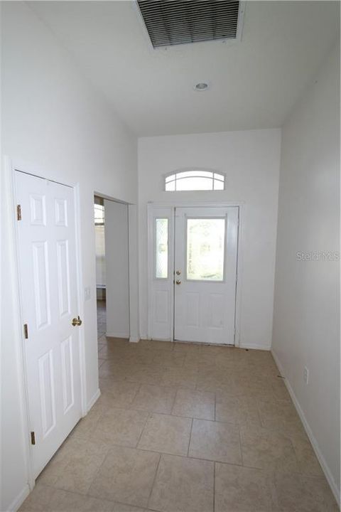 Entryway with closet