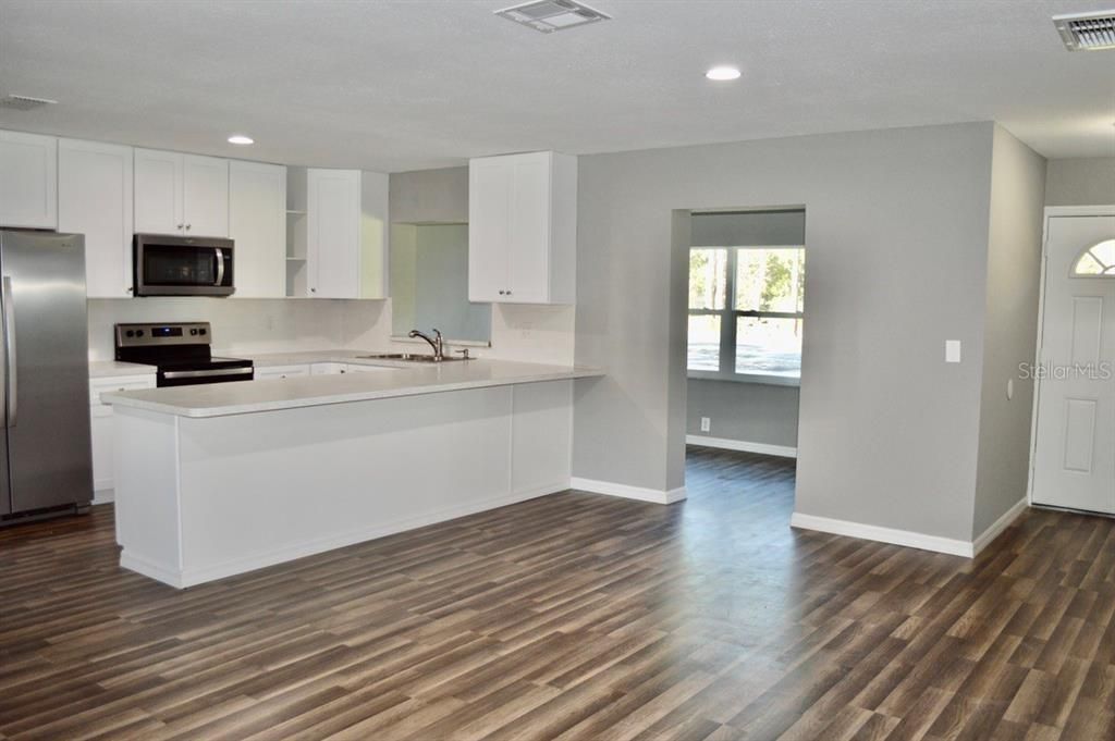 View of Kitchen from Living Room