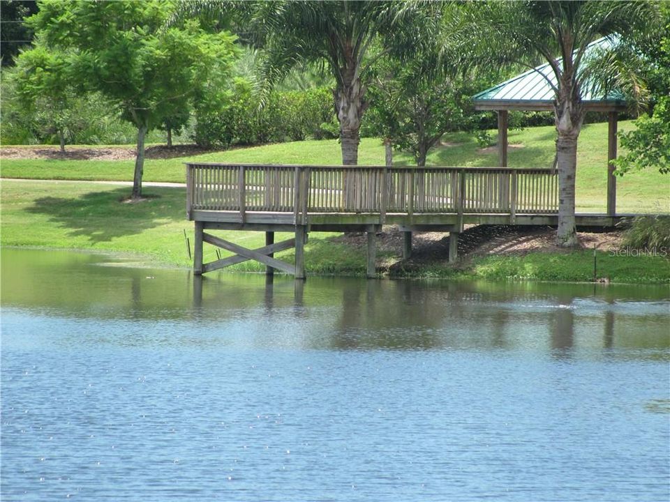 THERE ARE 4 FISHING PIERS ON THE WALKING TRAILS