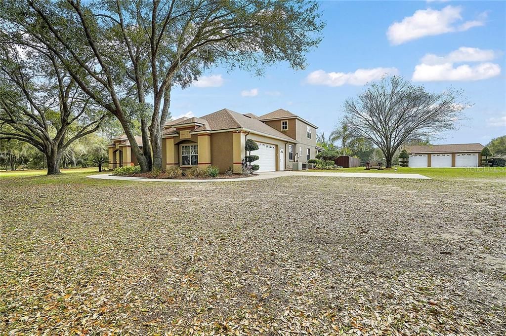 Side Entry 2-Car Garage with Detached 3 Car Garage