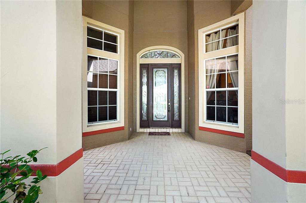 Entry with Beveled Glass Front Door