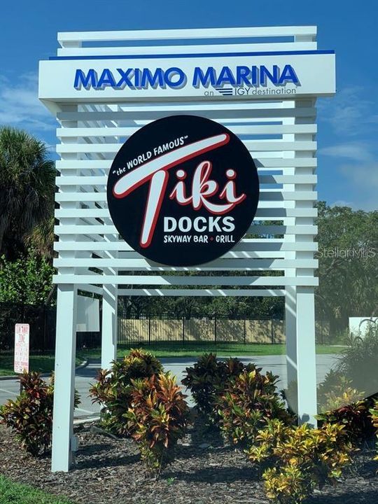 Enjoy the neighborhood restaurant at the Marina - new Tiki Docks Grill