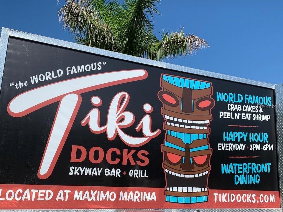 Relax a bit at Tiki Docks, the neighborhood Grill