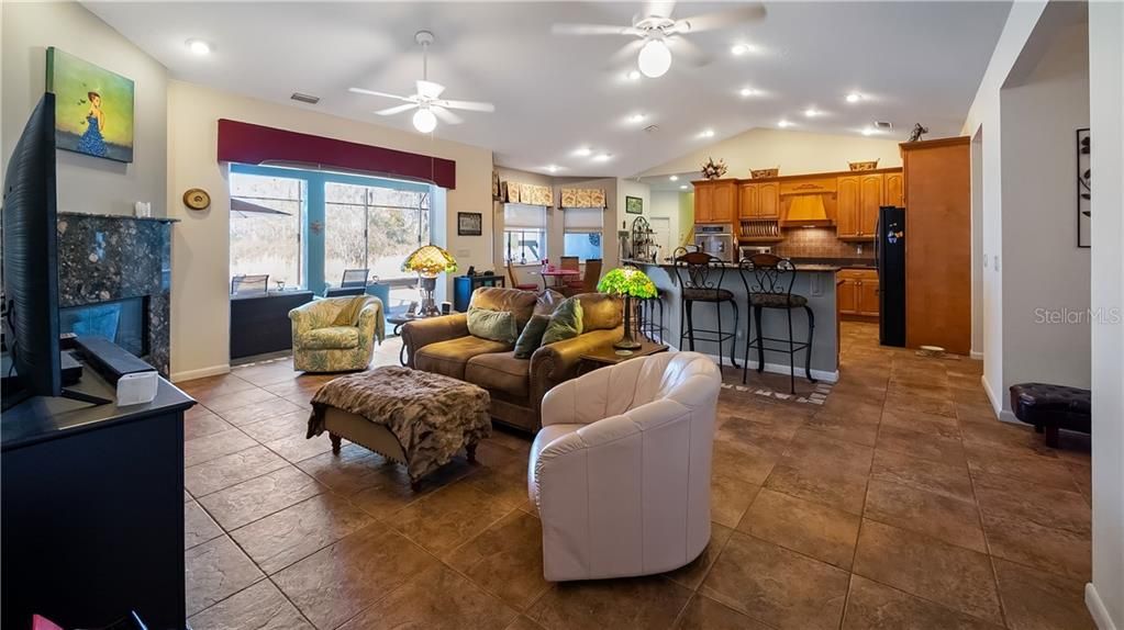 Family Room and Kitchen