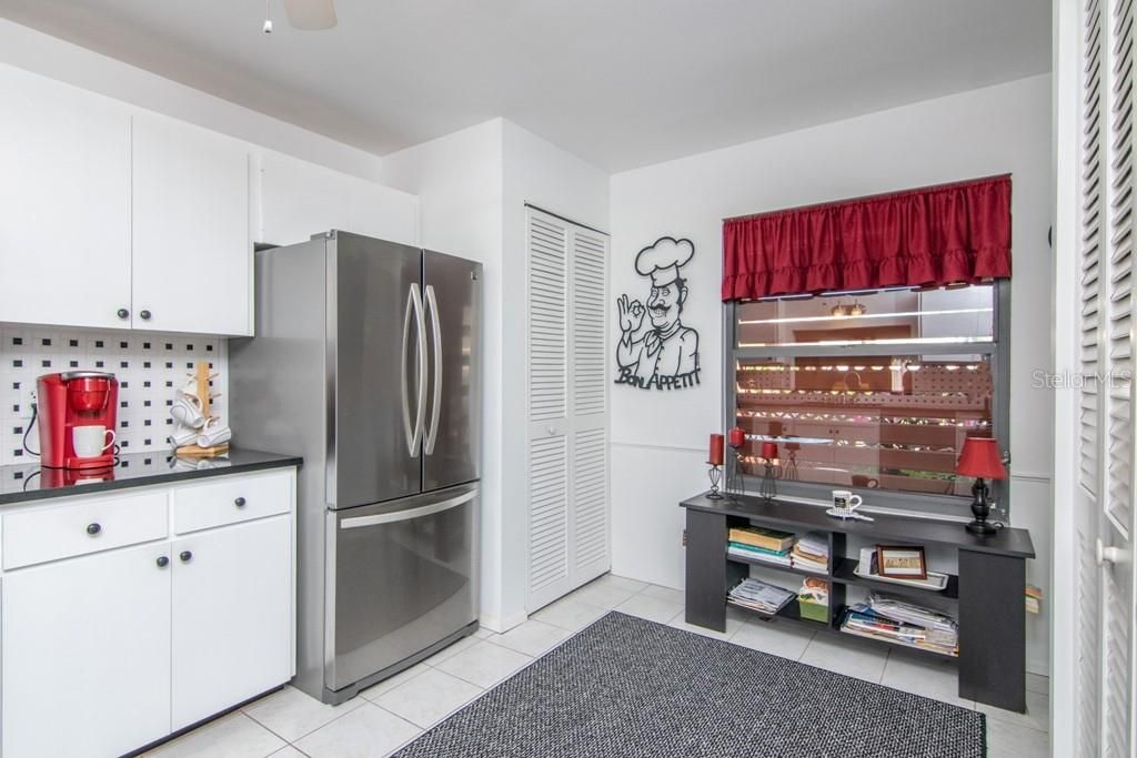 An abundance of cabinetry and loads of pantry space throughout.