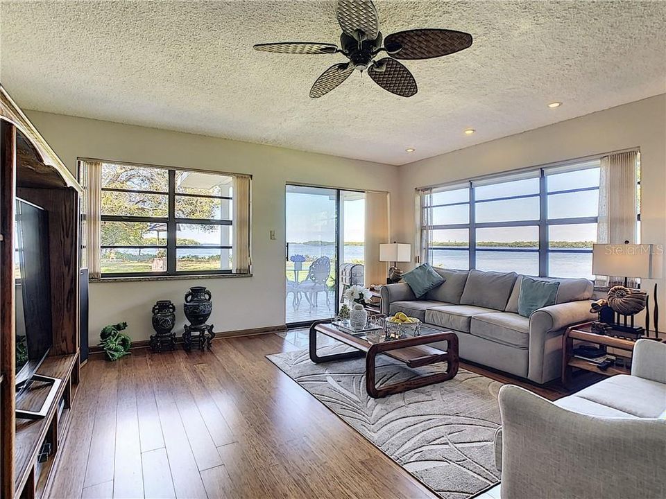Living Room and the view of Tampa Bay